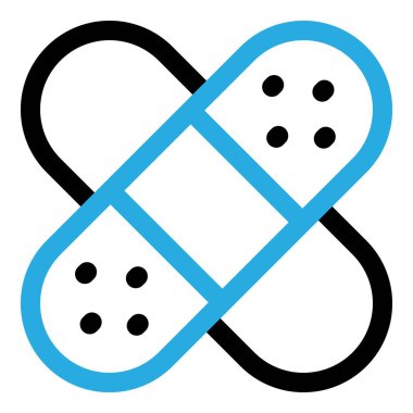 Blister çapraz simgesi, anahat stili