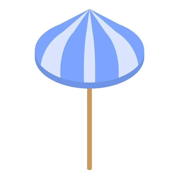 Beach umbrella ikon, izometrikus stílus — Stock Vector