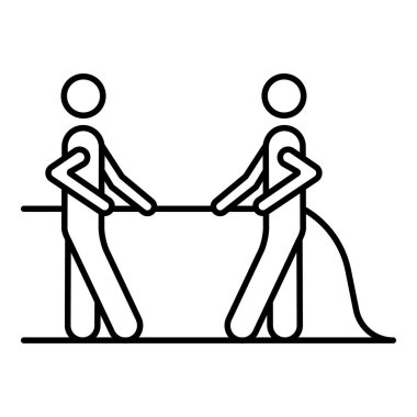 Römorkör savaş simgesi, anahat tarzı