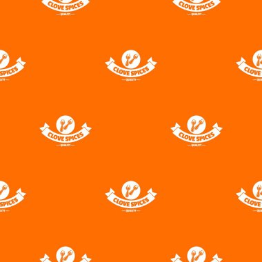 Karanfil baharat desen vektör turuncu