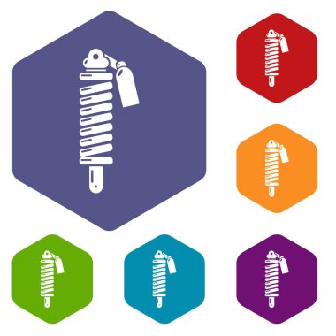 Darbe emici simgesi, basit tarzı.