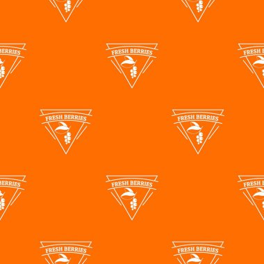 Taze çilek desen vektör turuncu