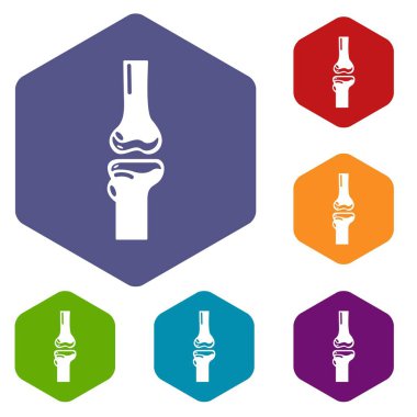 Eklem iltihabı simgesi, basit tarzı.