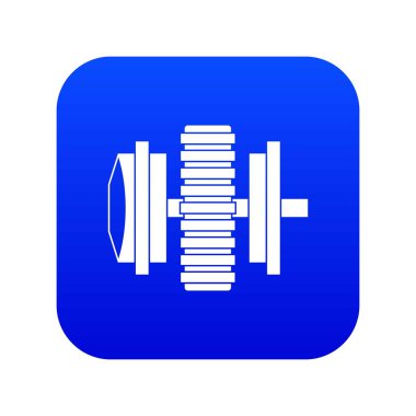 Onarım şey simgesi dijital mavi