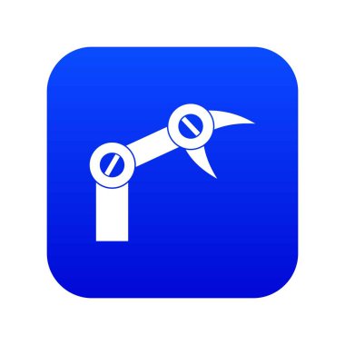 Sanayi robot simgesi dijital mavi