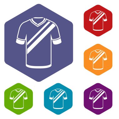 Gömlek futbol simgesi, basit siyah stil