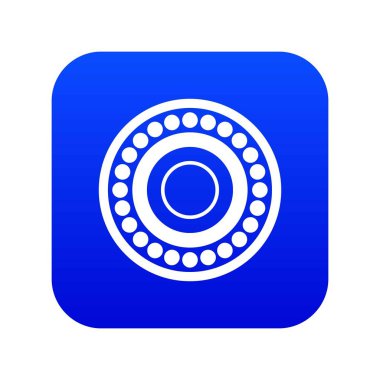 Rulman simgesi dijital mavi