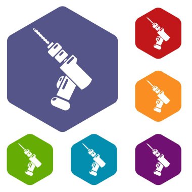 Tıbbi matkap simgesi, basit tarzı.