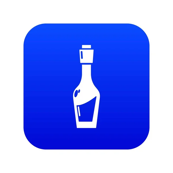 Modrá ikona láhve s octem — Stockový vektor