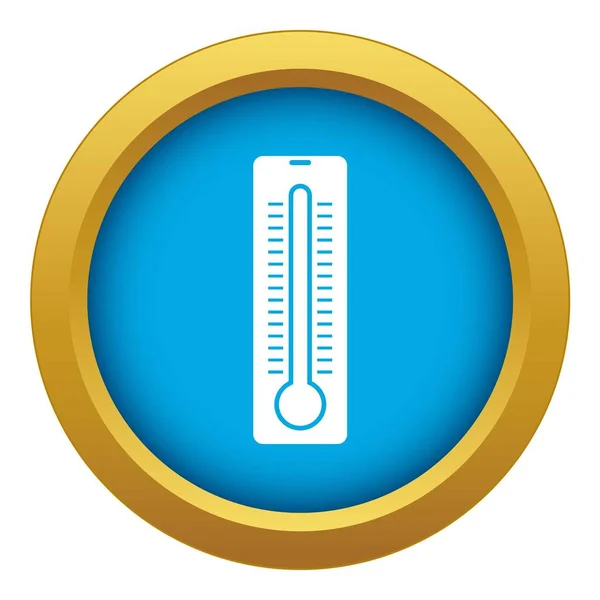 Ícone do termômetro vetor azul isolado —  Vetores de Stock