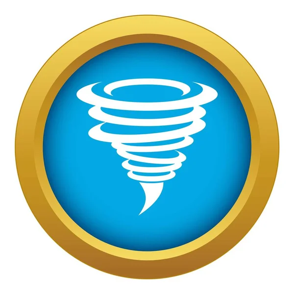 Tornado icon blauwe vector geïsoleerd — Stockvector