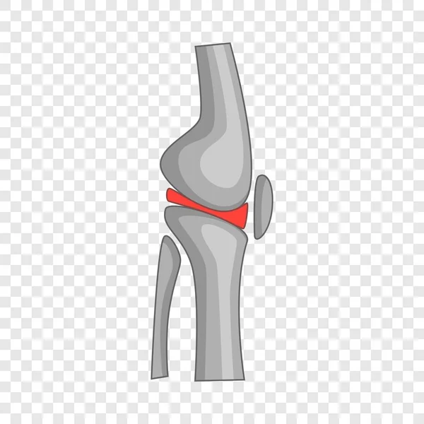 Totale knie vervanging chirurgie pictogram, cartoon stijl — Stockvector