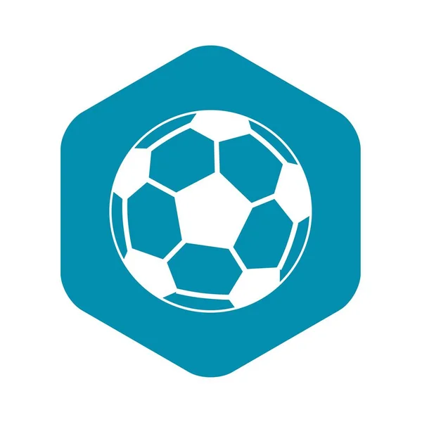 Soccer ball icon in simple style — Stock Vector