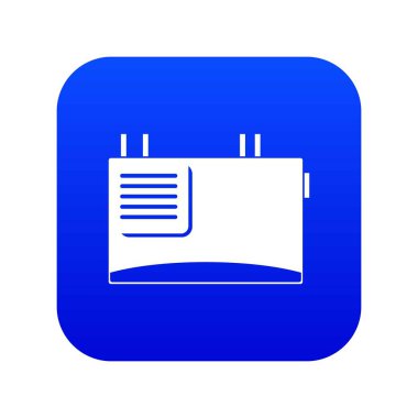 Duvar yönlendirici simgesi dijital mavi