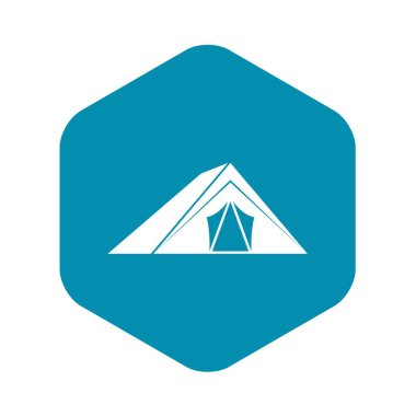 Çadır simgesi basit tarzı