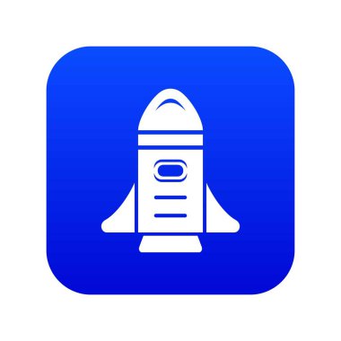 Roket hız simgesi mavi vektör