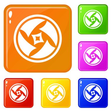 Kapsanan nesnel simgeler vektör rengini ayarlar