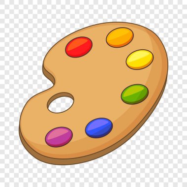 Resim paleti simgesi, karikatür tarzı