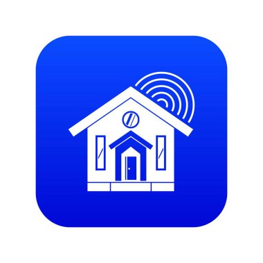 Ev simgesi dijital mavi