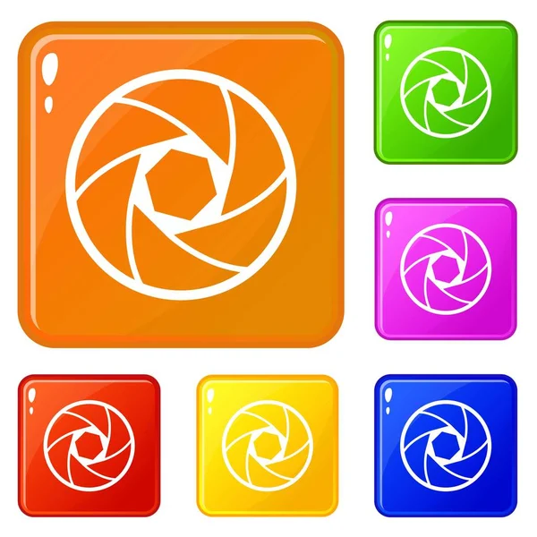 Profesyonel nesnel simgeler vektör rengini ayarlar