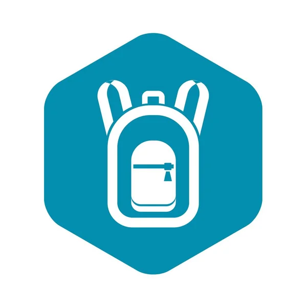 Icono de la mochila en estilo simple — Archivo Imágenes Vectoriales