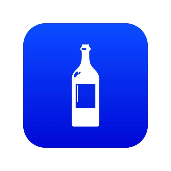 Alkohol butelka ikona niebieski wektor — Wektor stockowy