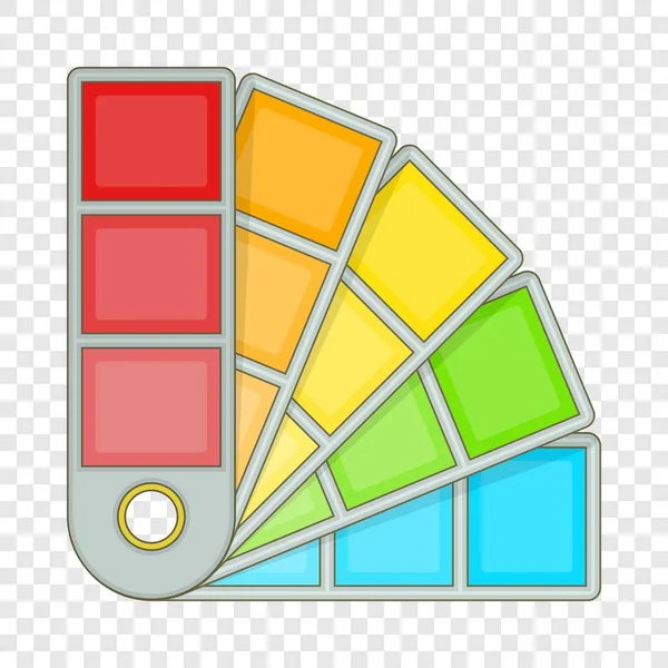 Color palette guide icon, cartoon style — Stock Vector