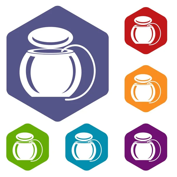 Diş ipi simgesi, basit siyah stil