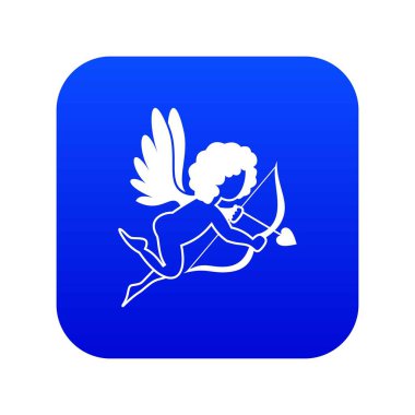 Love Cupid simgesi dijital mavi