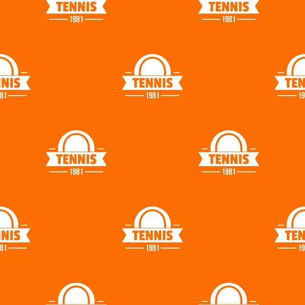 Tennis pattern vector orange — Stock Vector