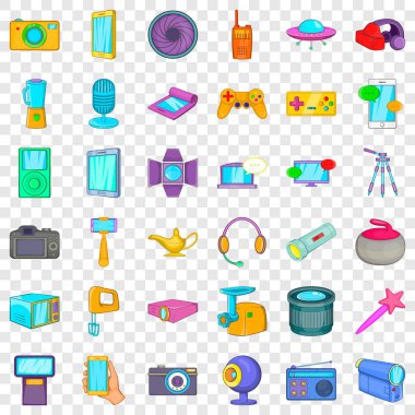 Dokunmatik Icons set, karikatür tarzı