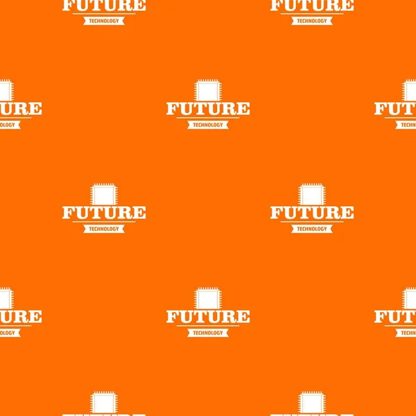 未来 cpu 模式矢量橙色 — 图库矢量图片