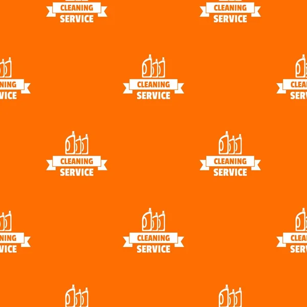 Servicio de limpieza patrón vector naranja — Vector de stock