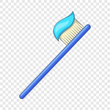 Diş fırçası Diş macunu simgesi, karikatür tarzı ile