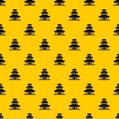 Budist tapınak desen vektörü