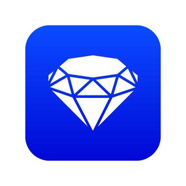 Elmas simgesi mavi vektör