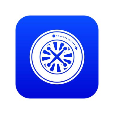 Rulet mavi simge vektör