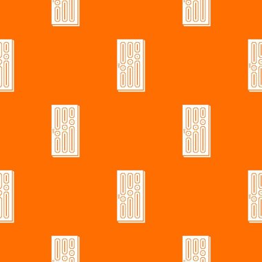 Ev kapı deseni vektör turuncu