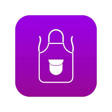 Cep simgesi dijital mor ile Önlük