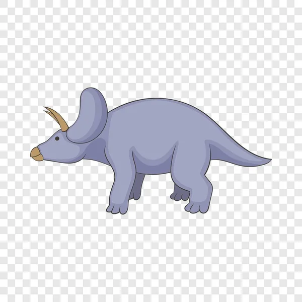 Triceratops icon, cartoon style — Stock Vector