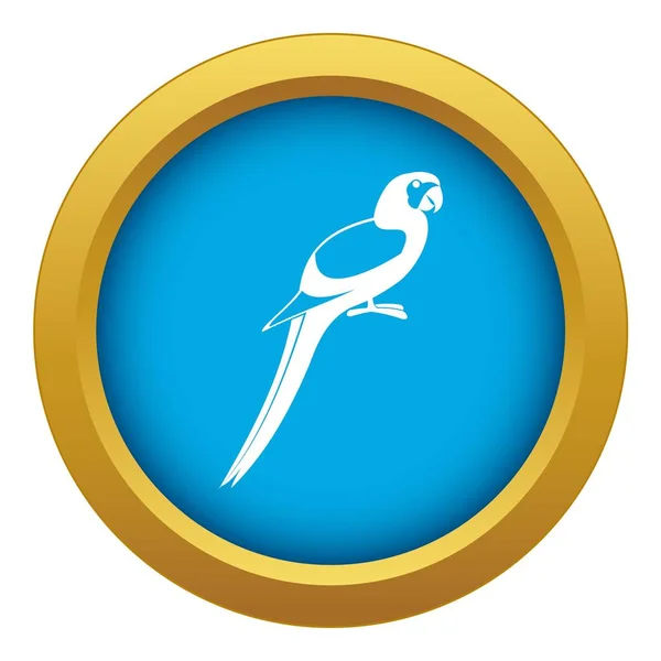Ikona papouška modrý vektor izolovaný — Stockový vektor