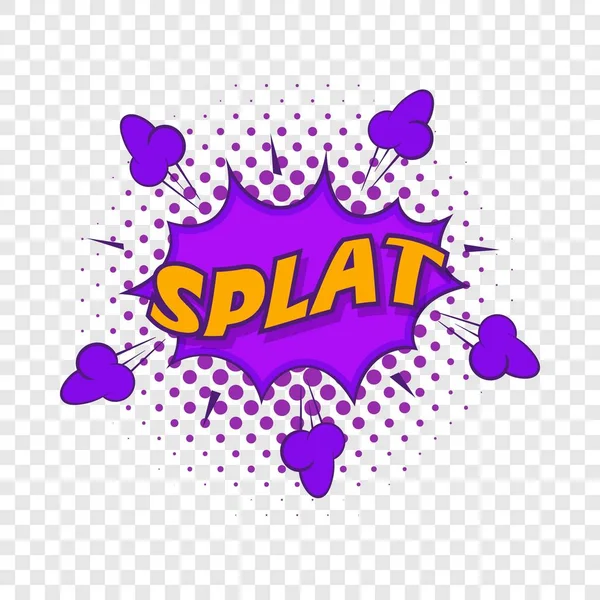 Splat, icono de burbuja de explosión, estilo de arte pop — Archivo Imágenes Vectoriales