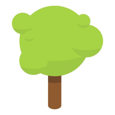 Park ağacı simgesi, izometrik biçim