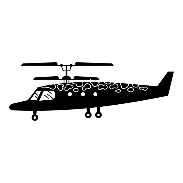Icono de helicóptero Camo, estilo simple — Archivo Imágenes Vectoriales