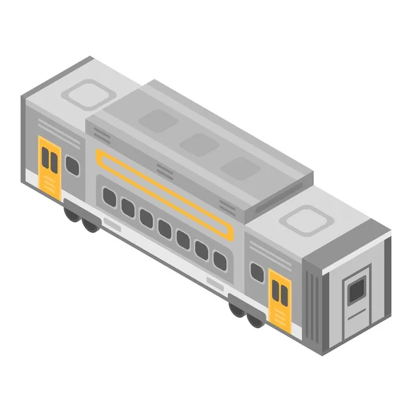 Icono de vagón de tren de lujo, estilo isométrico — Archivo Imágenes Vectoriales