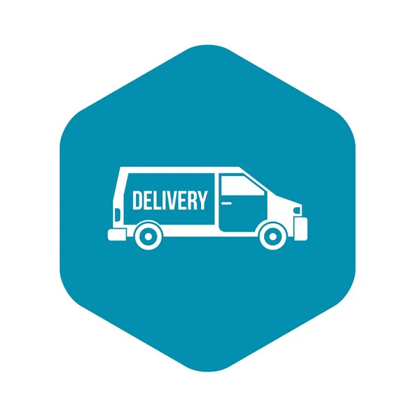 Delivery truck icon, simple style — Stock Vector