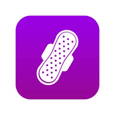 Sıhhi peçete simgesi dijital mor