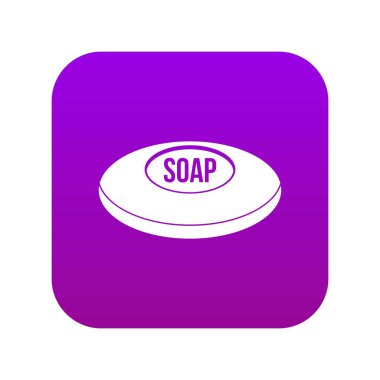 Sabun simgesi dijital mor