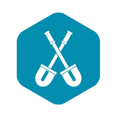 Kürek simgesi, basit tarzı