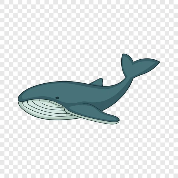 Icône baleine, style dessin animé — Image vectorielle